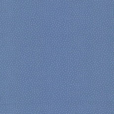 Baumwollstoff Serie Capri - Weiße Pünktchen auf Jeansblau