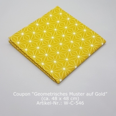 Coupon Geometrisches Muster auf Gold