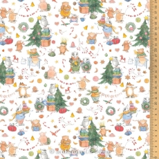 Baumwollstoff Adventsfreude