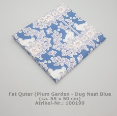 Fat Quarter aus der Serie Plum Garden-Duck Nest blue