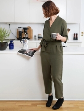 Schnittmuster V-Neck-Jumpsuit XS-L