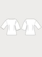 Schnittmuster Fitted Waist T-shirt  XS-3XL