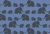 Interlock-Jersey Elefanten (blau)