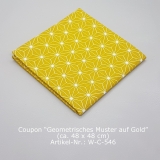 Coupon Geometrisches Muster auf Gold
