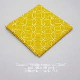 Coupon Weiße Kreise auf  Gold