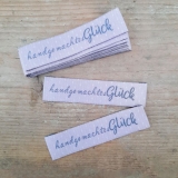 Web-Etikett handgemachtes Glück