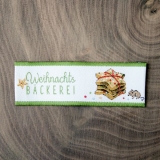 Web-Etikett Weihnachtsbäckerei