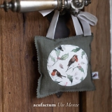 Baumwollstoff Wintervögel