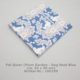 Fat Quarter aus der Serie Plum Garden-Duck Nest blue