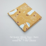 Fat Quarter aus der Serie Woodland - Juniper Teal